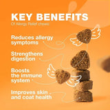 Dog Allergy Relief Chews Itch Relief For Dogs Anti Itch Dog Allergy Chews Dog Itching Skin Relief With Salmon Oil Immune Health Seasonal Allergies & Hot Spots Support Treats