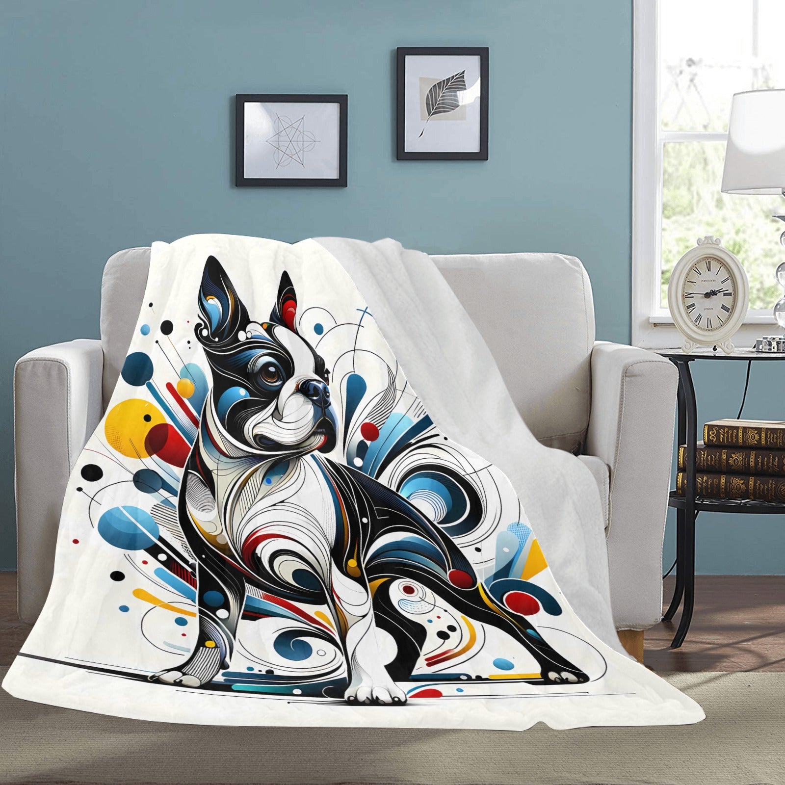 Abstract Terrier Art 02 Ultra-Soft Micro Fleece Blanket