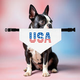 USA Pet Bandana Collar - Patriotic Dog Accessory for Holidays and Celebrations