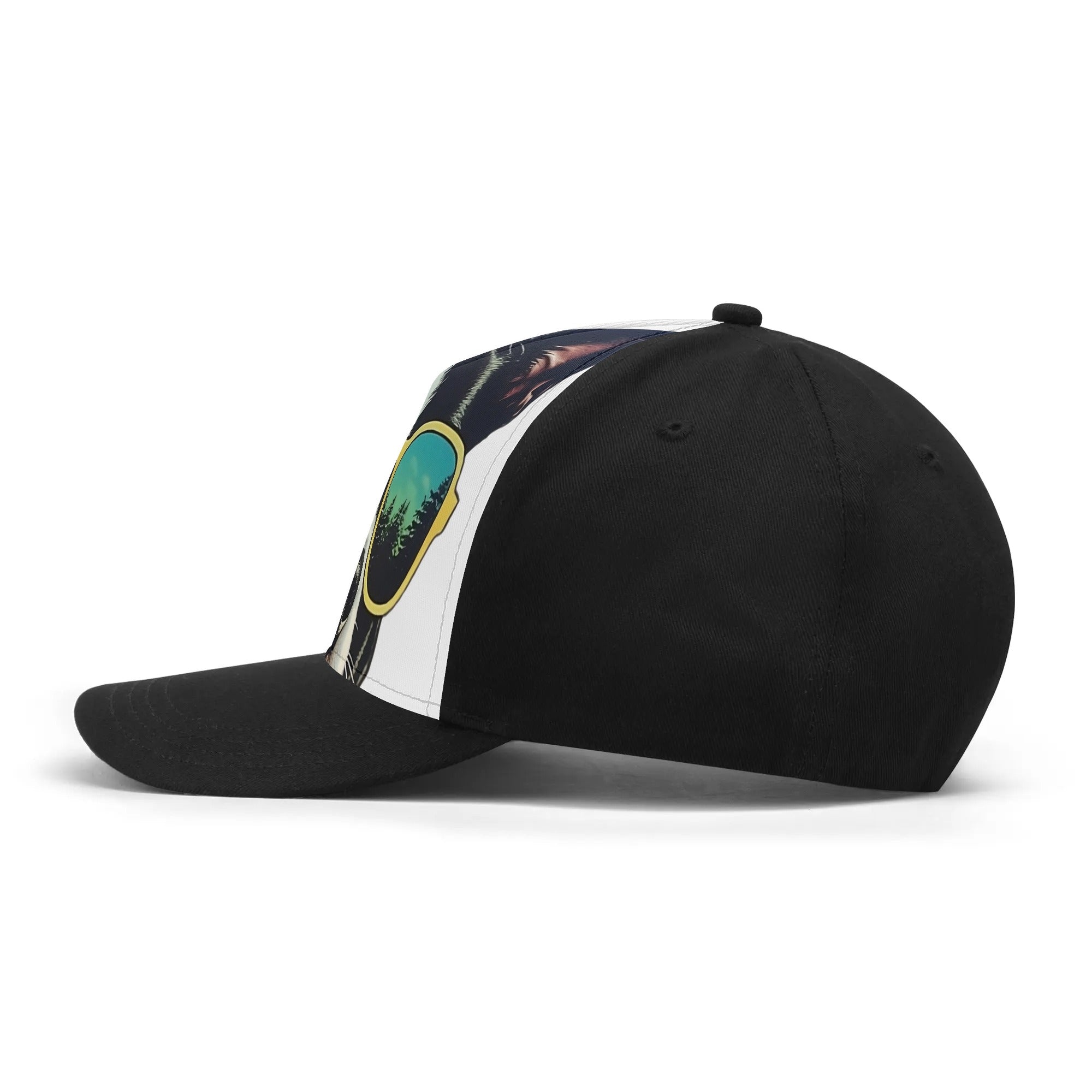 Boston Terrier Dog Sunglasses Forest Baseball Cap