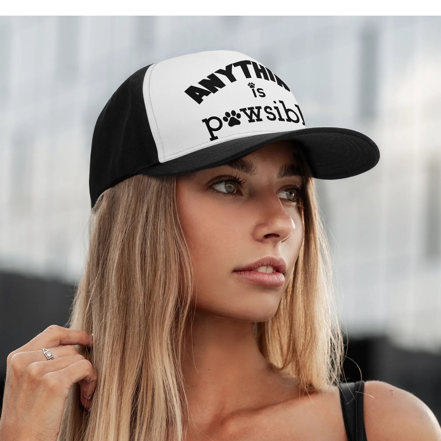 Anything Is Pawsible Baseball Cap