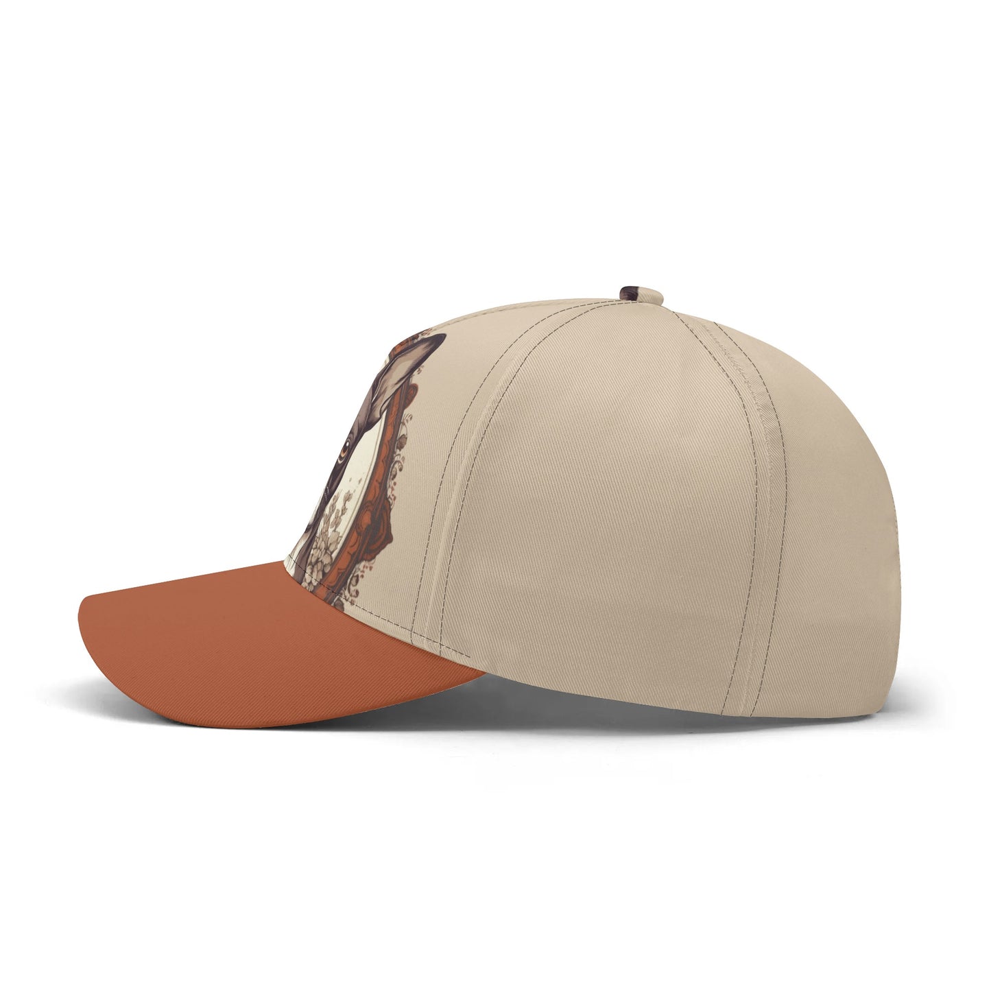 Winston - Vintage-Inspired Baseball Cap For Red Brown Boston Terrier Dog Lovers .