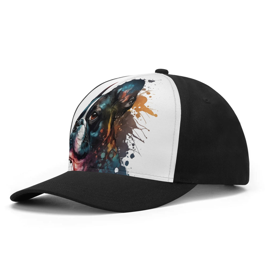 Boston Terrier Dog Art Baseball Cap