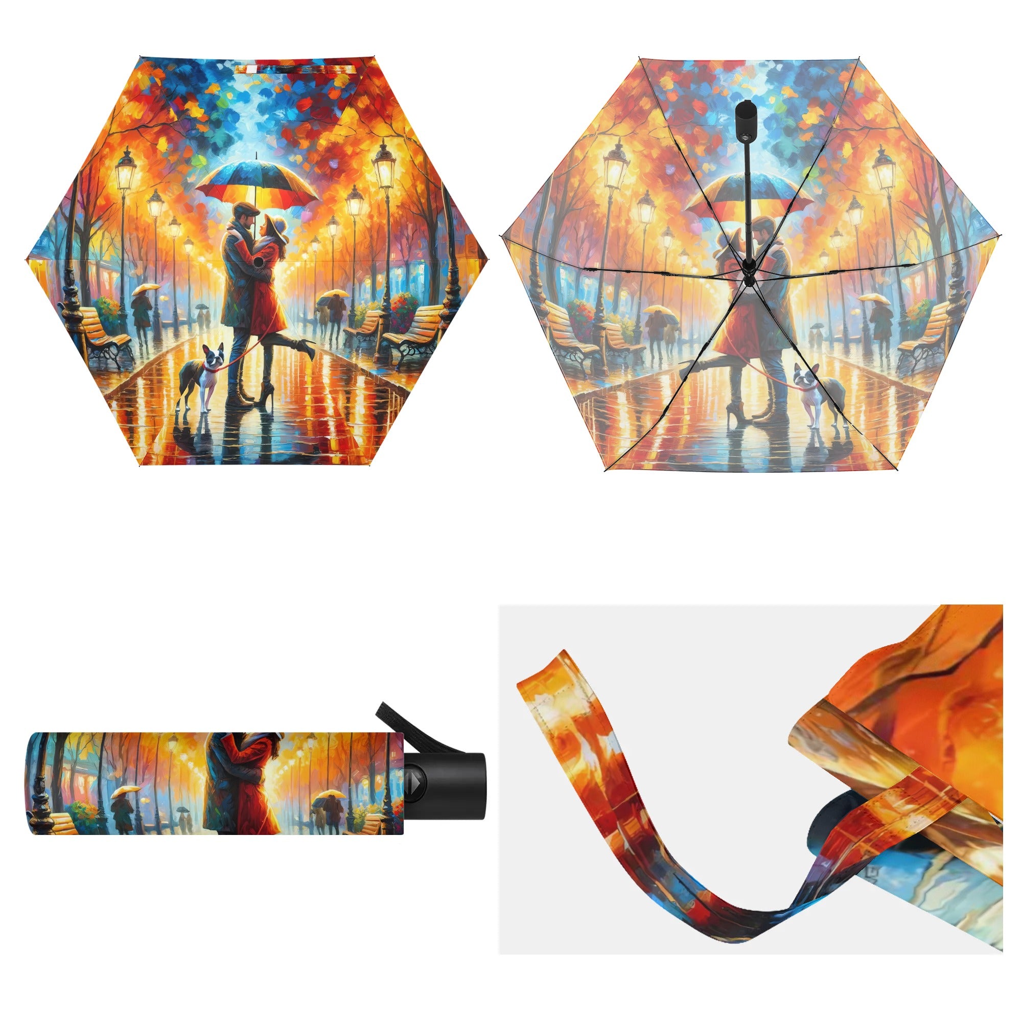 Rainy Embrace Lightweight Auto Open & Close Umbrella