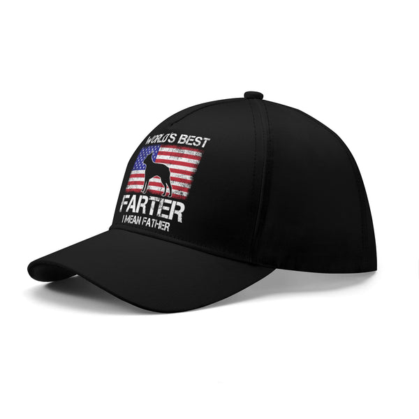 Worlds Best Farter I Mean Father - Baseball Cap for Boston Terrier Dads
