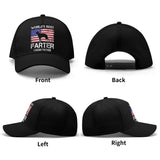 Worlds Best Farter I Mean Father - Baseball Cap for Boston Terrier Dads
