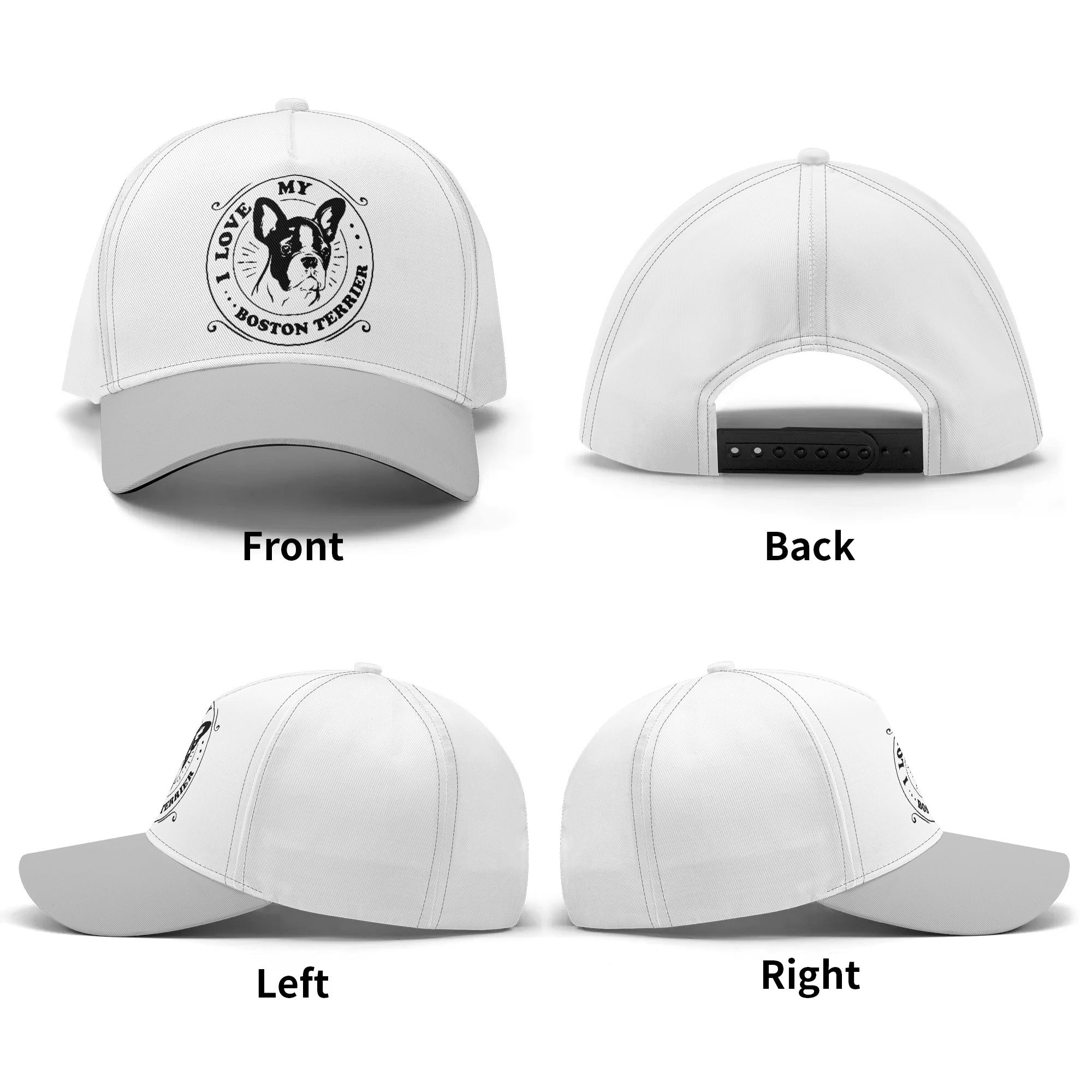 I Love My Boston Terrier - Baseball Cap for Boston Terrier Lovers