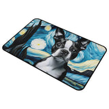 Starry Night - Boston Terrier Dog Non-slip Room Rug
