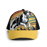 Comic Book-Style Boston Terrier Dog Kids Mesh Trucker Hats