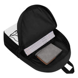 Line Drawn Boston Terrier Dog 17 Inch Laptop Backpack