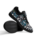 Hawaiian Boston Terrier Dog Unisex Low Top PU Mesh Skateboard Shoes