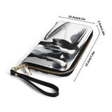 Japanese-Inspired Ink Wash Painting PU Leather Wallet for Women