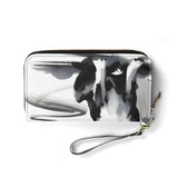 Japanese-Inspired Ink Wash Painting PU Leather Wallet for Women