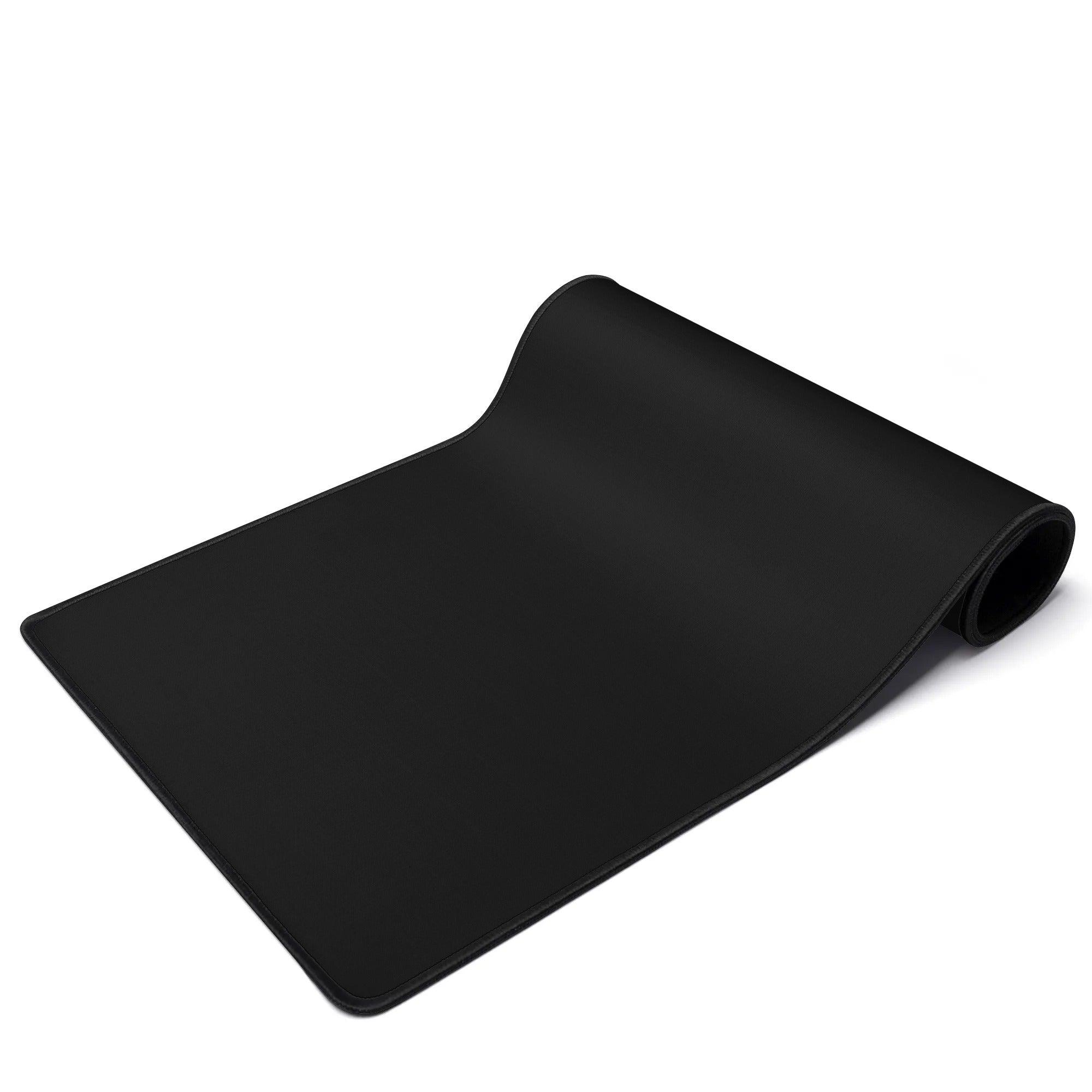 Custom Name with Boston Terrier Silhouette Rectangle Rubber Mouse Mat Pad - Black