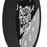 Boston Teixeira World Wall Clock - Urban Modern Decor for Home & Office