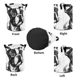 Dog Face Close Up - Laundry Basket/ Storage Bag For Boston Terrier Lovers