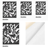 Geometric Canine Mosaic Flannel Blanket