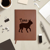 Personalized Engraved Brown Notebook For Your Dogs Diary