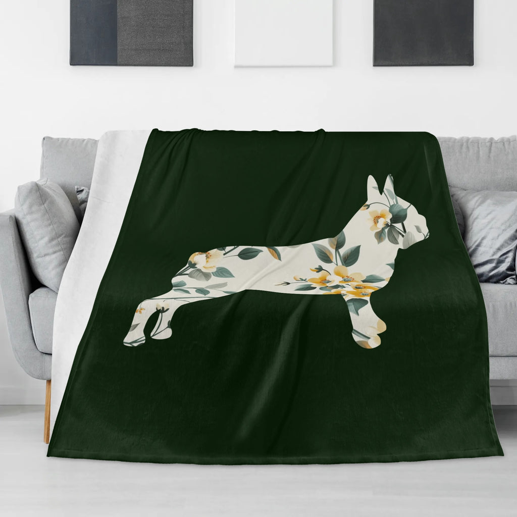 Lucy - Boston Terrier Dog Flannel Blanket