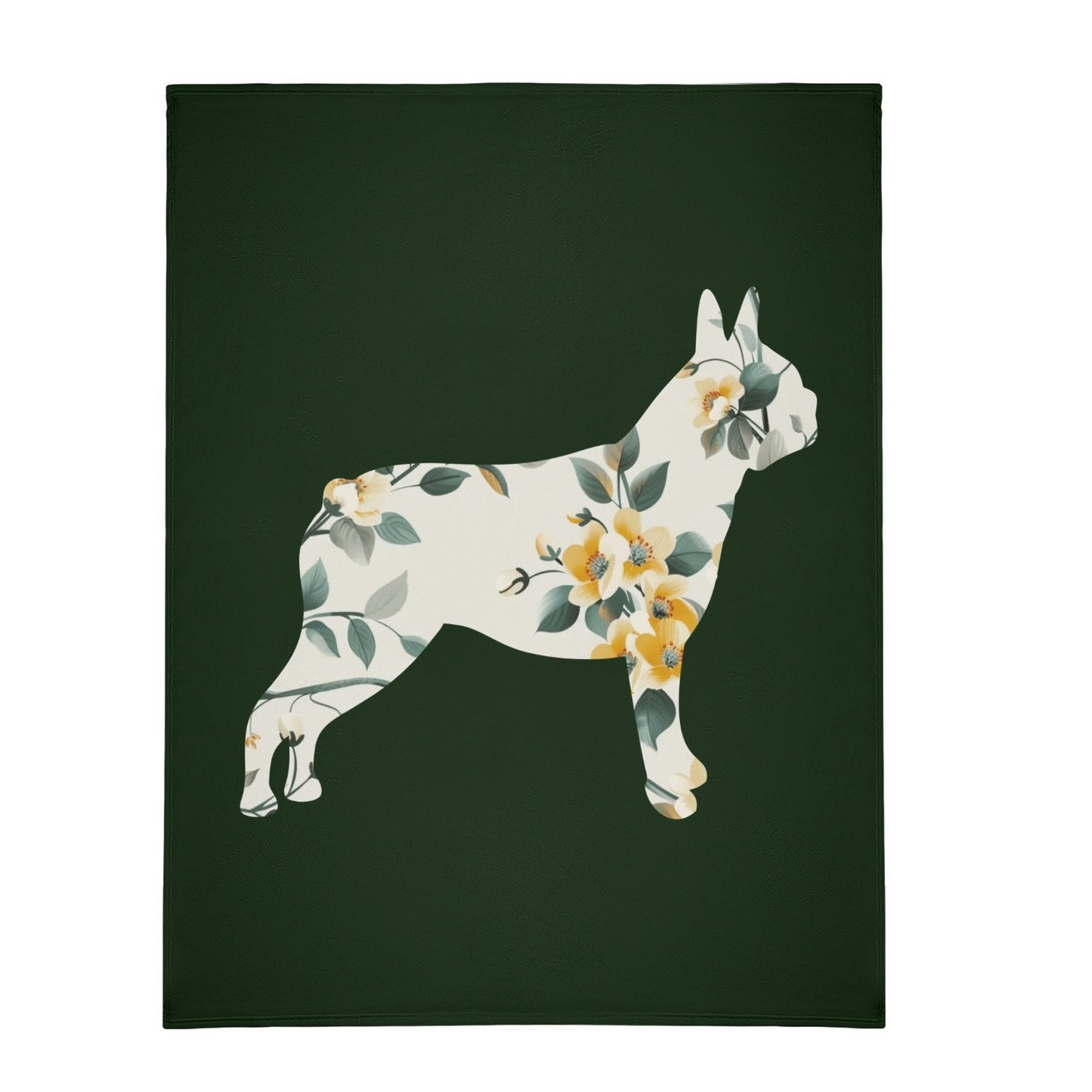 Lucy - Boston Terrier Dog Flannel Blanket