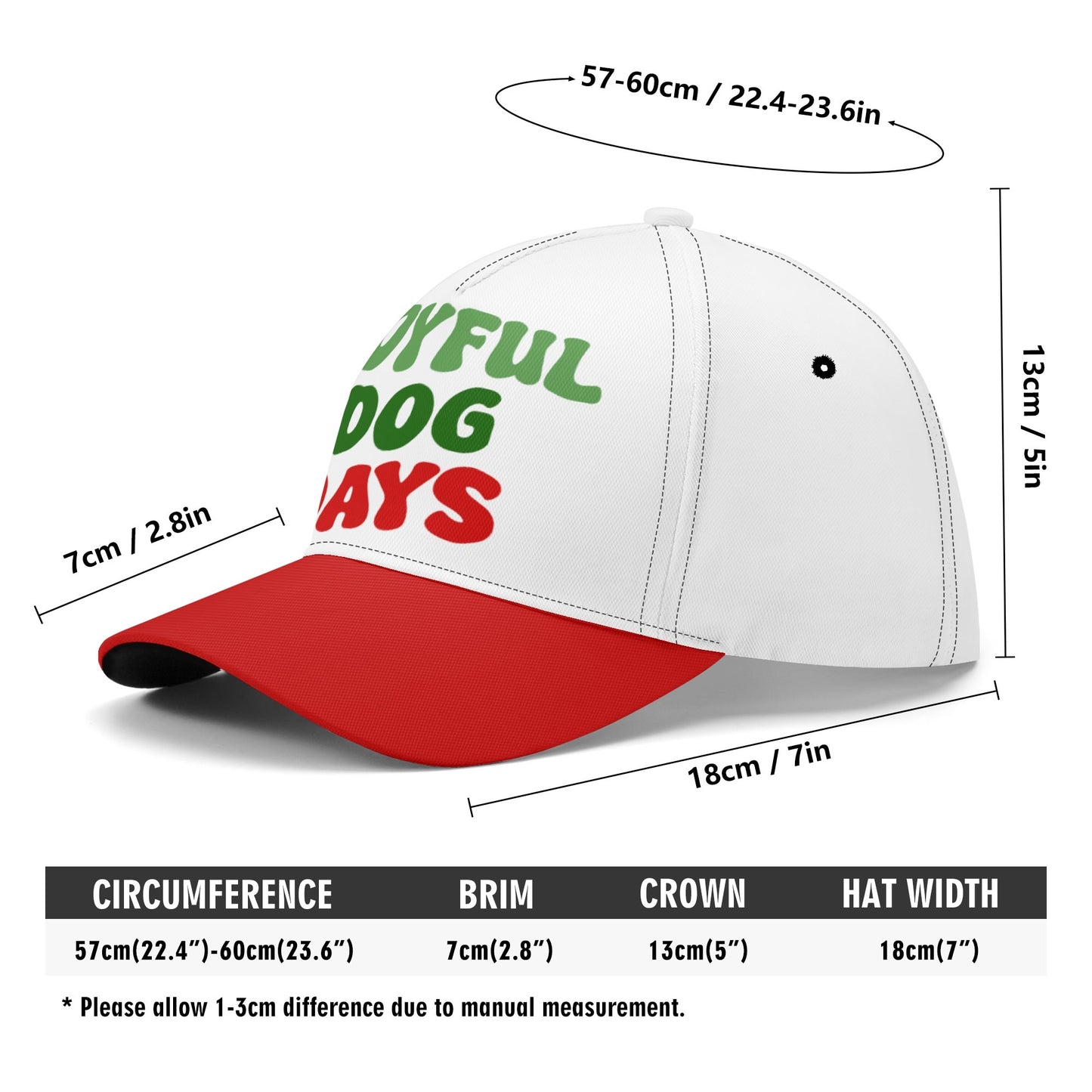Joyful Dog Days Baseball Cap