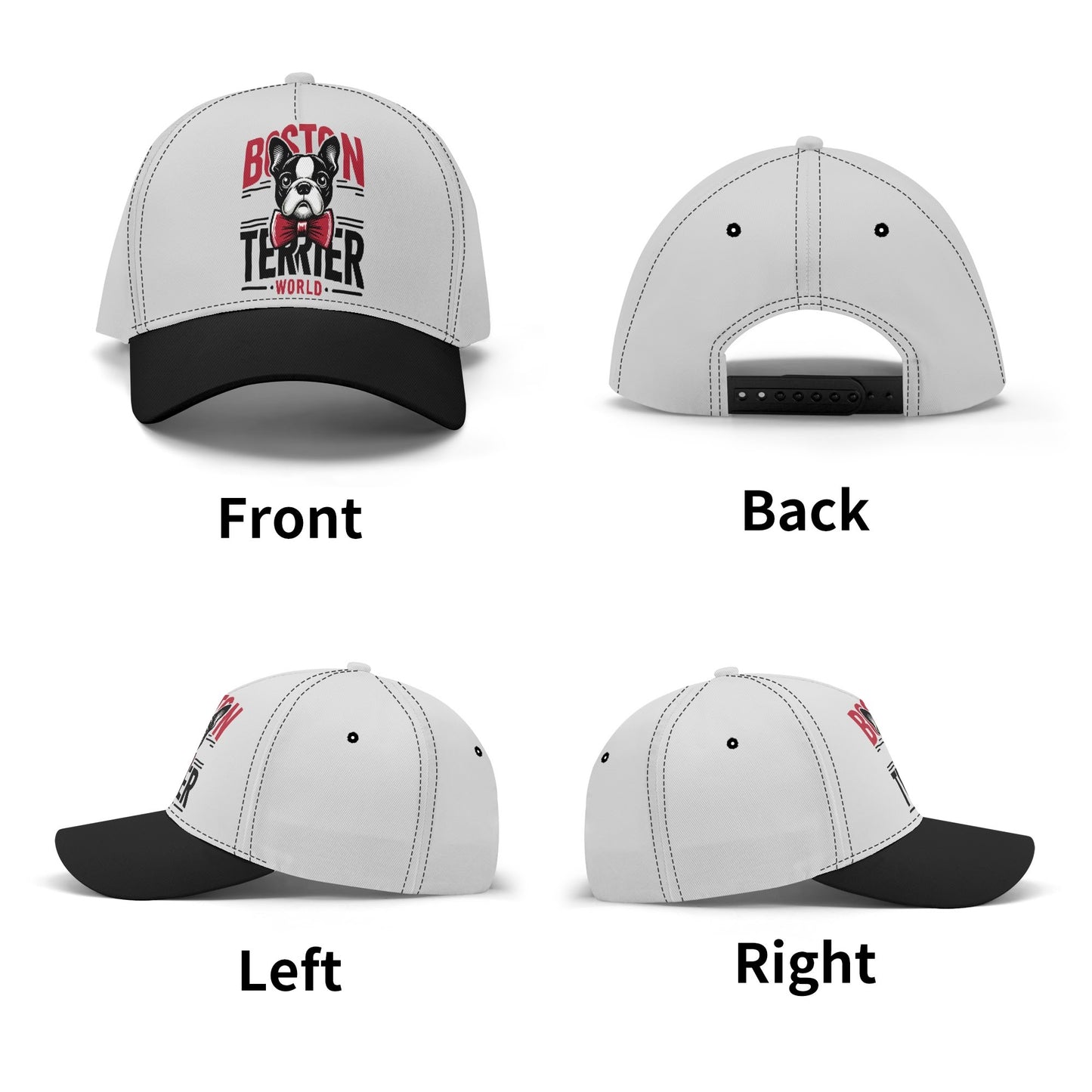 Boston Terrier World Baseball Cap