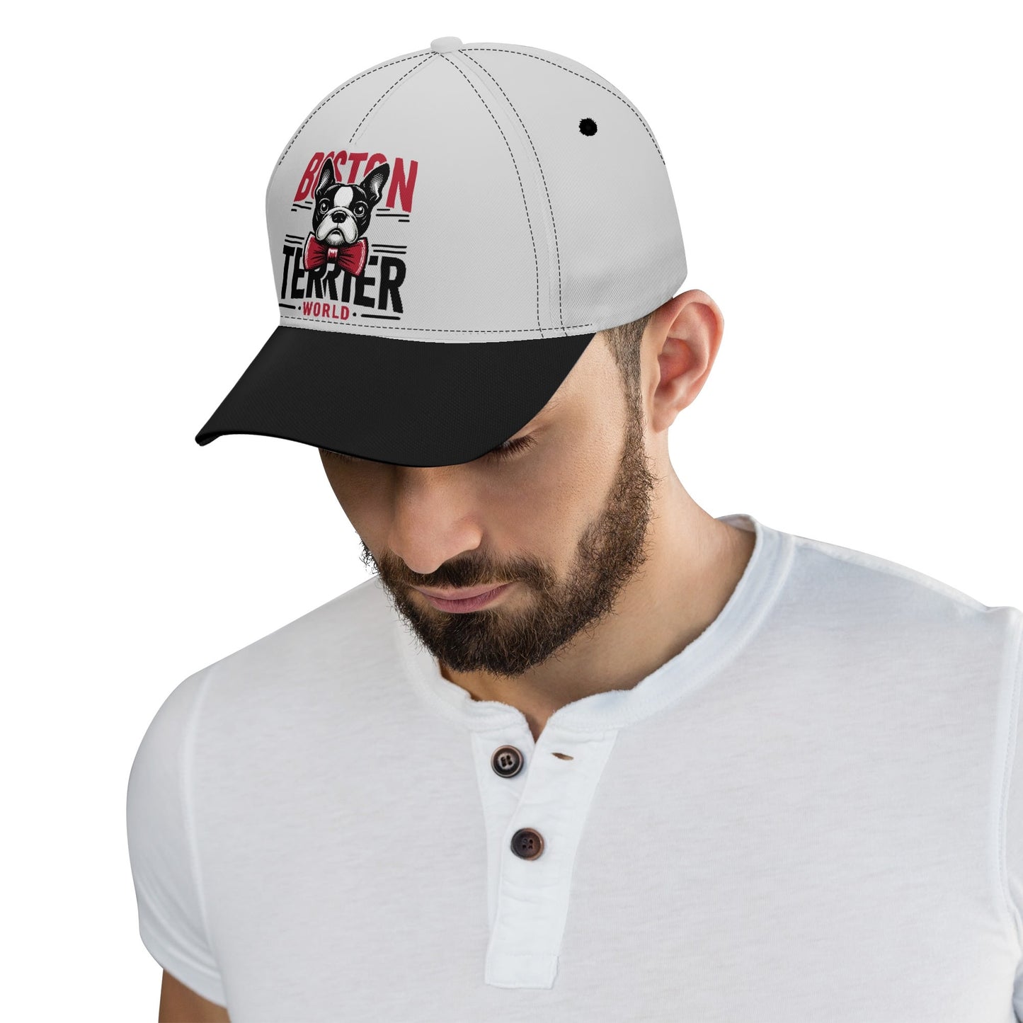 Boston Terrier World Baseball Cap