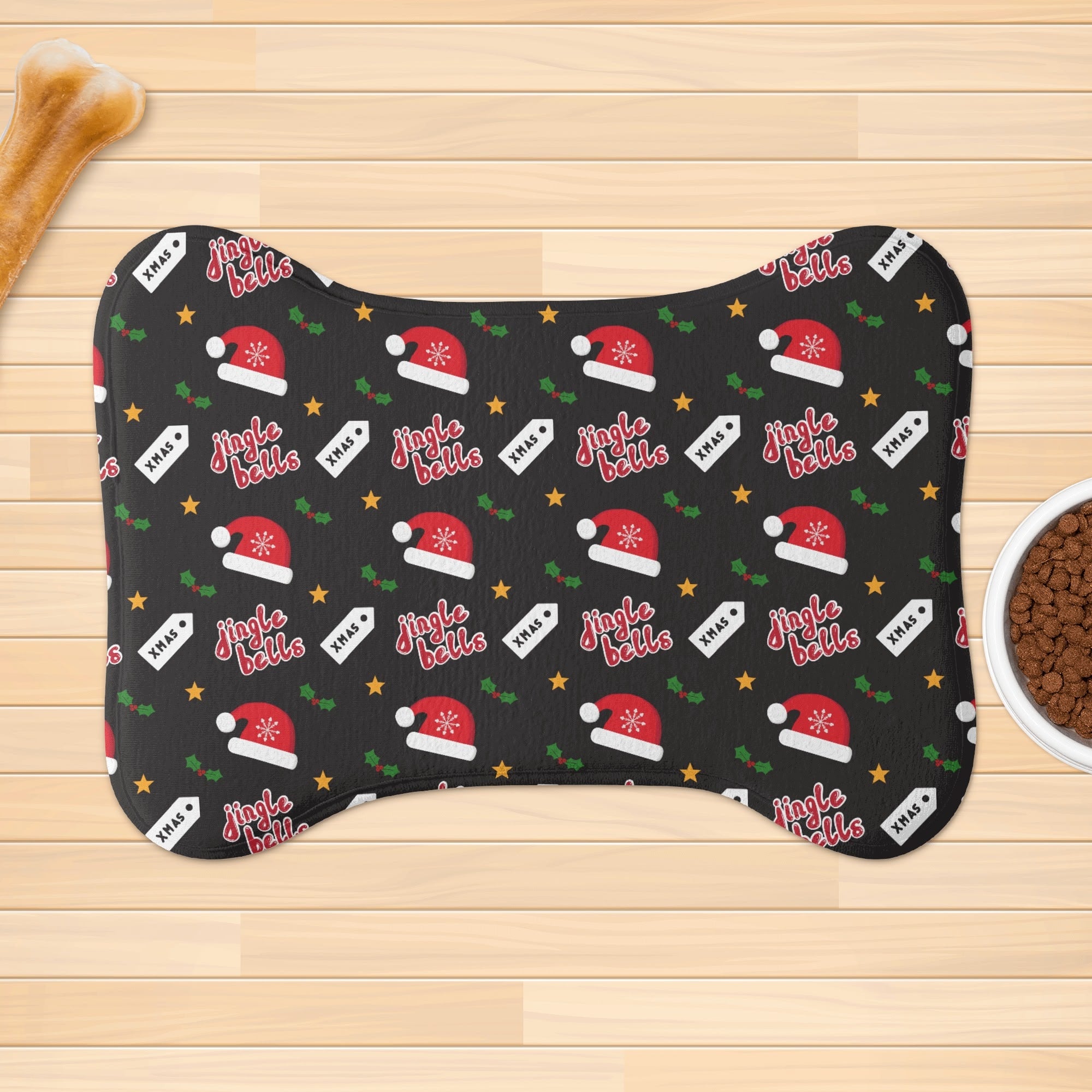 Jingle Bells Xmas Pet Mat Rug