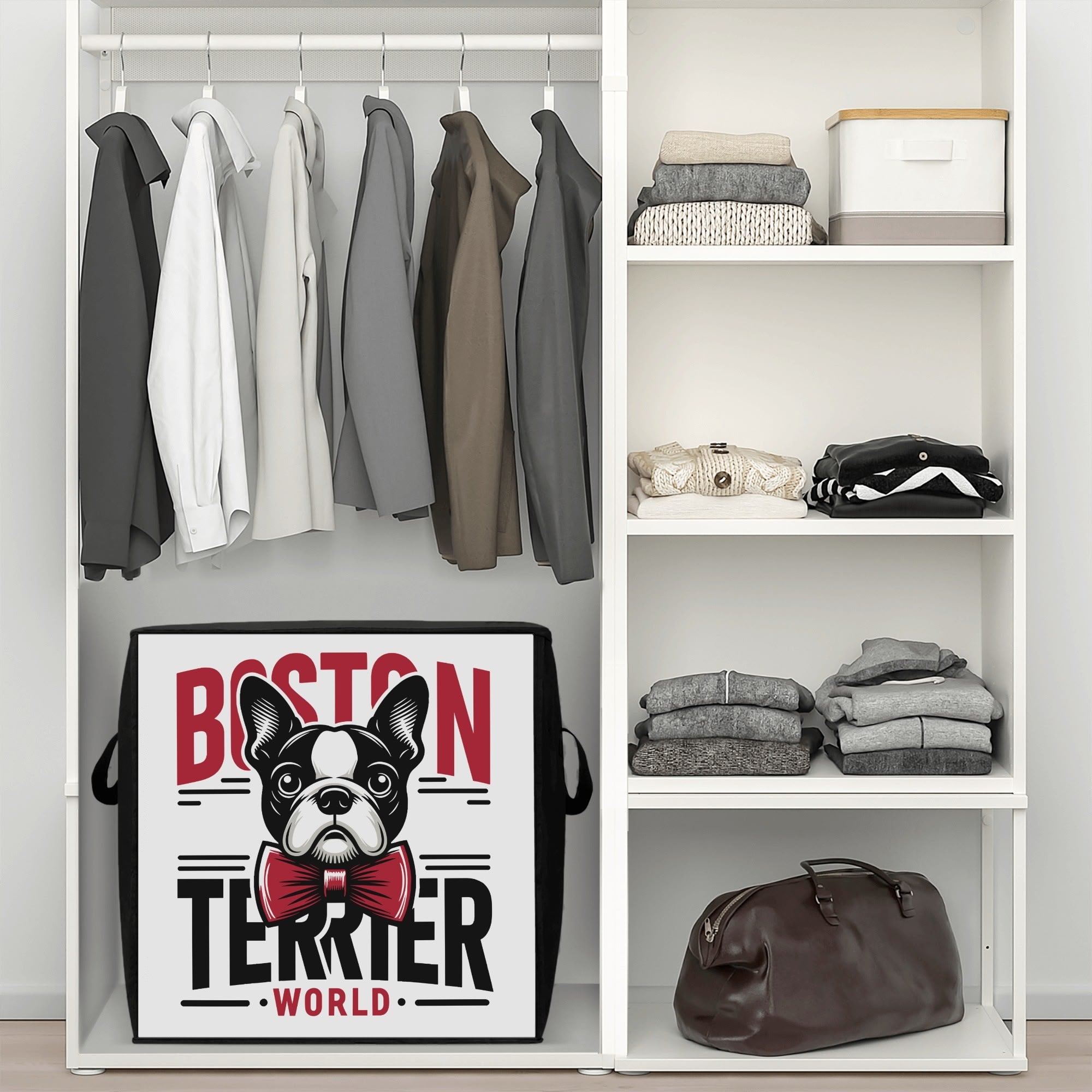 Boston Terrier World Storage Box Bag
