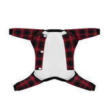 Red Plaid Dog Pajama - Ultra-Soft and Stretch