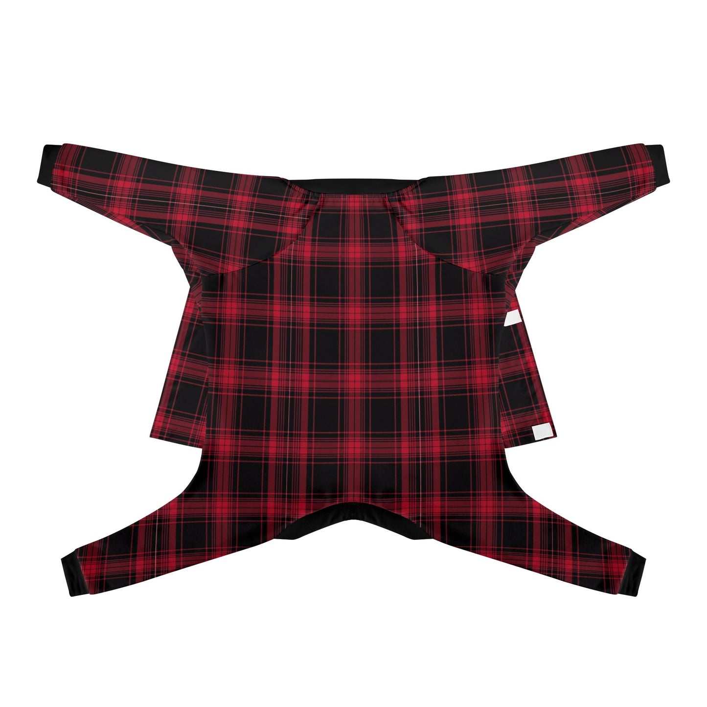 Red Plaid Dog Pajama - Ultra-Soft and Stretch