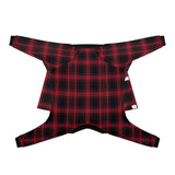 Red Plaid Dog Pajama - Ultra-Soft and Stretch