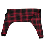 Red Plaid Dog Pajama - Ultra-Soft and Stretch