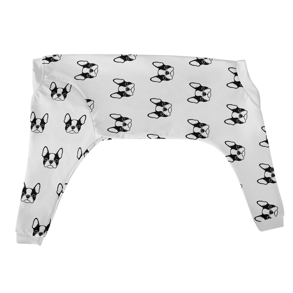 Boston Terrier Dog Faces Dog Pajama - Ultra-Soft and Stretch