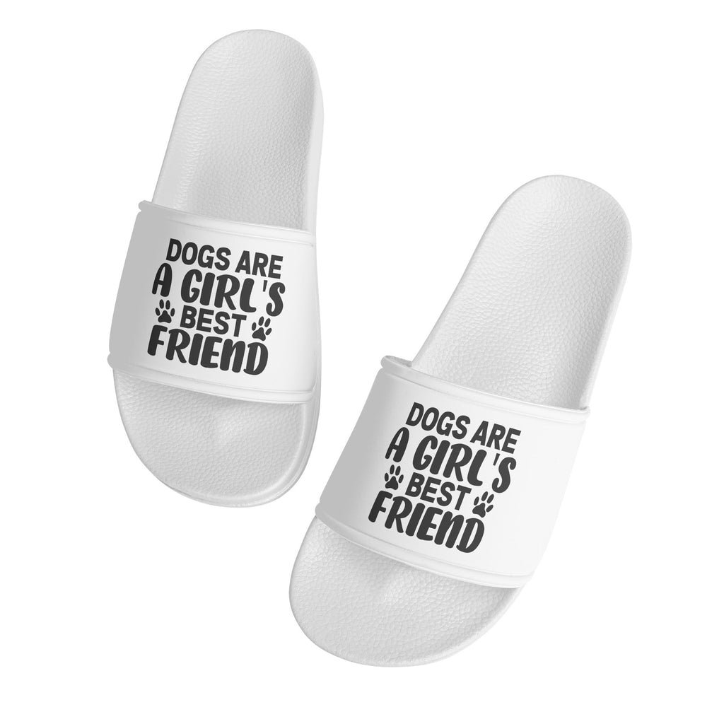 Dogs Are A Girls Best Friend Womens Colorful PVC Slides