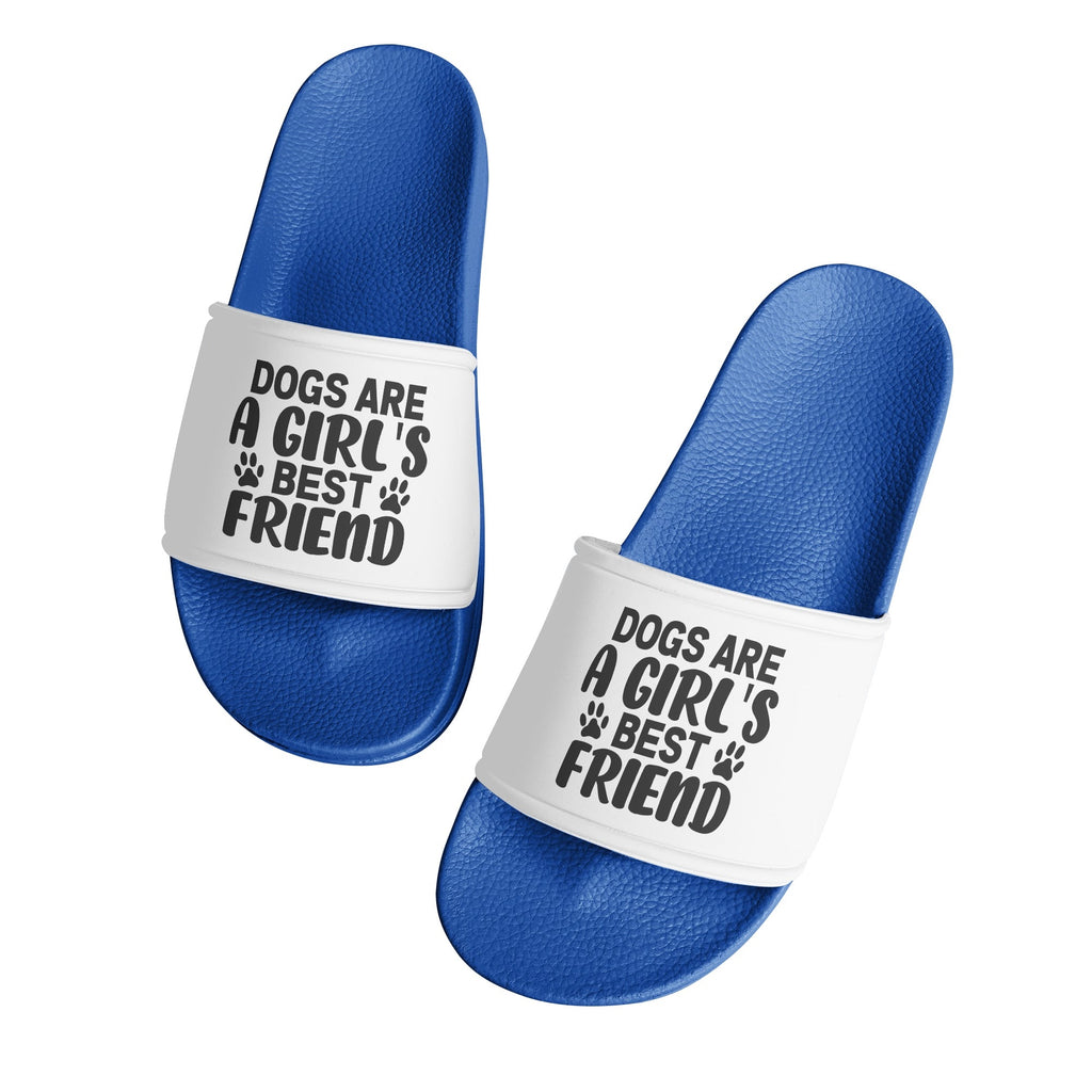 Dogs Are A Girls Best Friend Womens Colorful PVC Slides