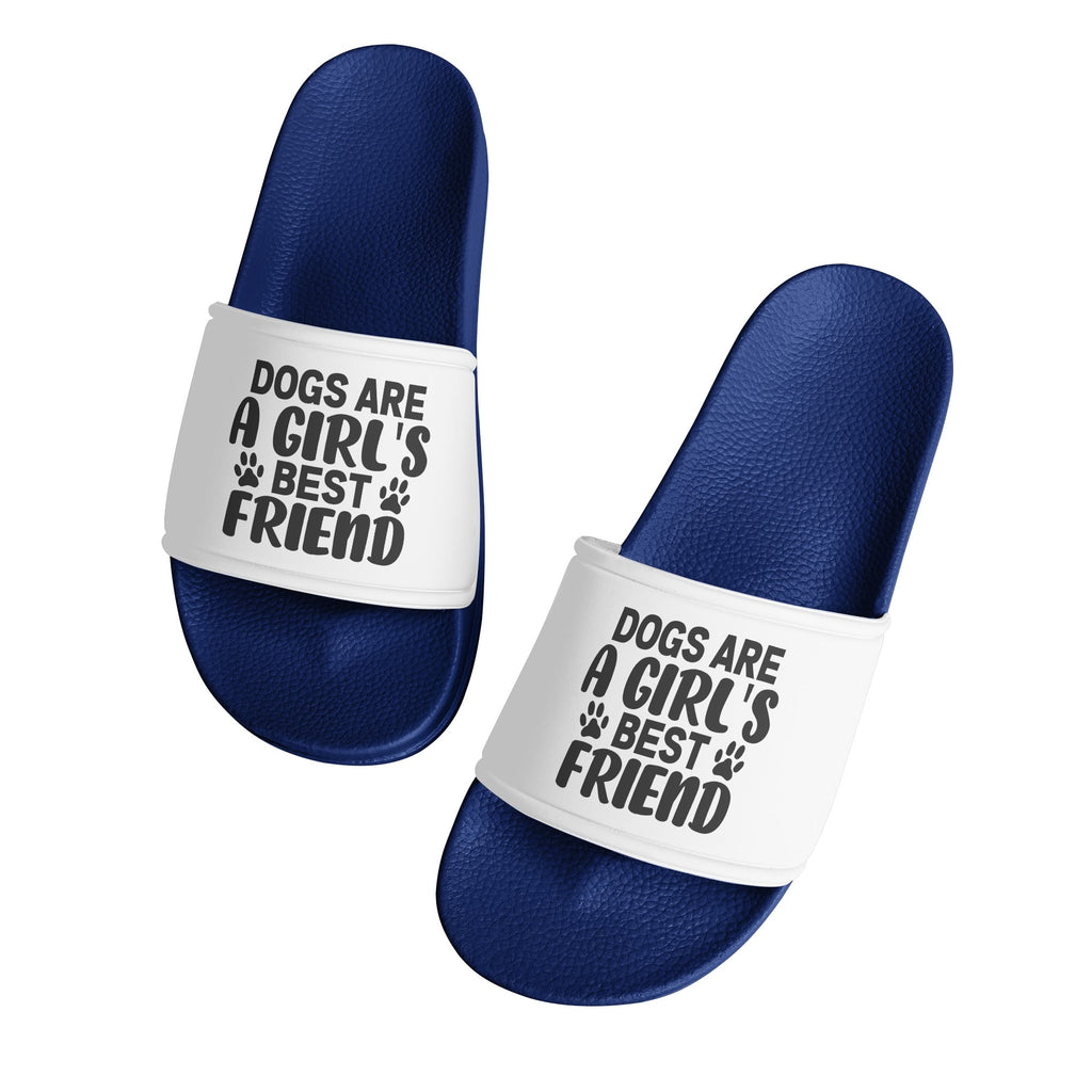 Dogs Are A Girls Best Friend Womens Colorful PVC Slides