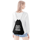 Dogs Are A Girls Best Friend Drawstring Bag