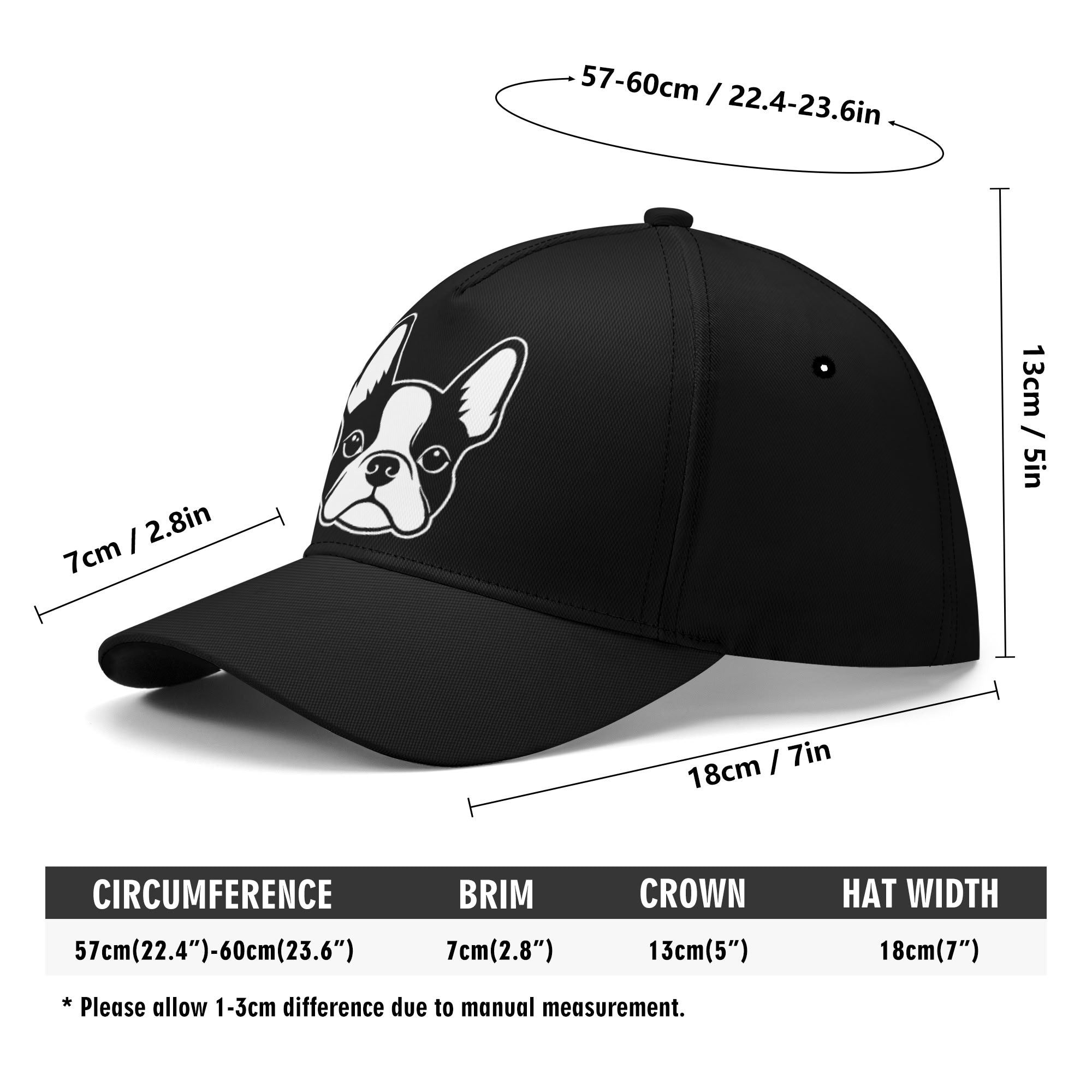 Bostie Face Baseball Cap