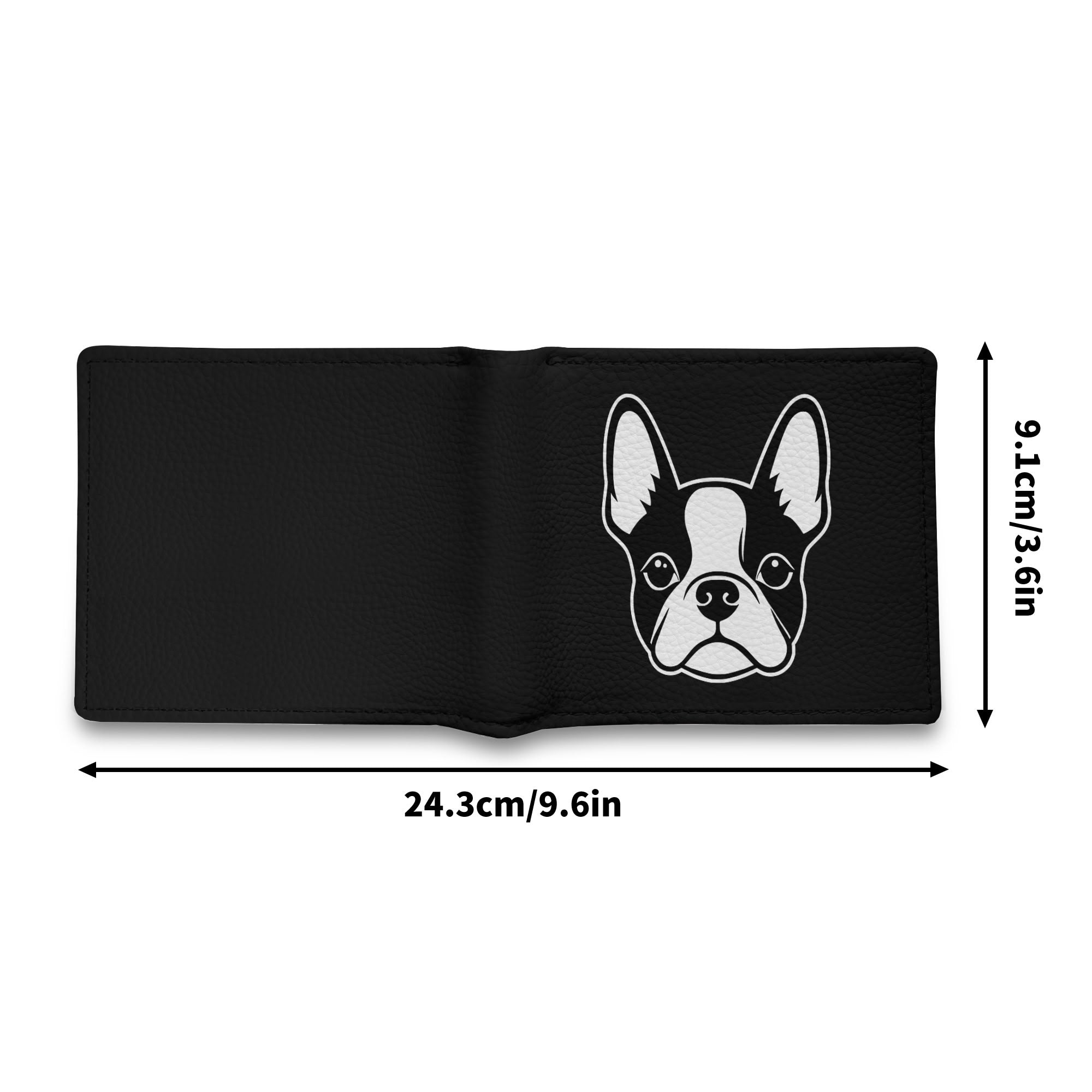 Bostie Face Mens Minimalist PU Leather Wallet