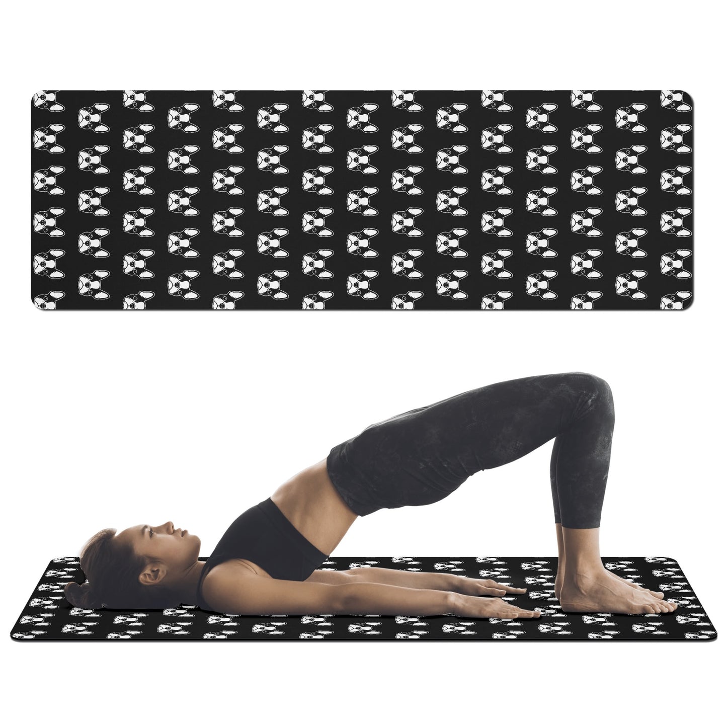 Bostie Faces 4mm Rubber Yoga Mat