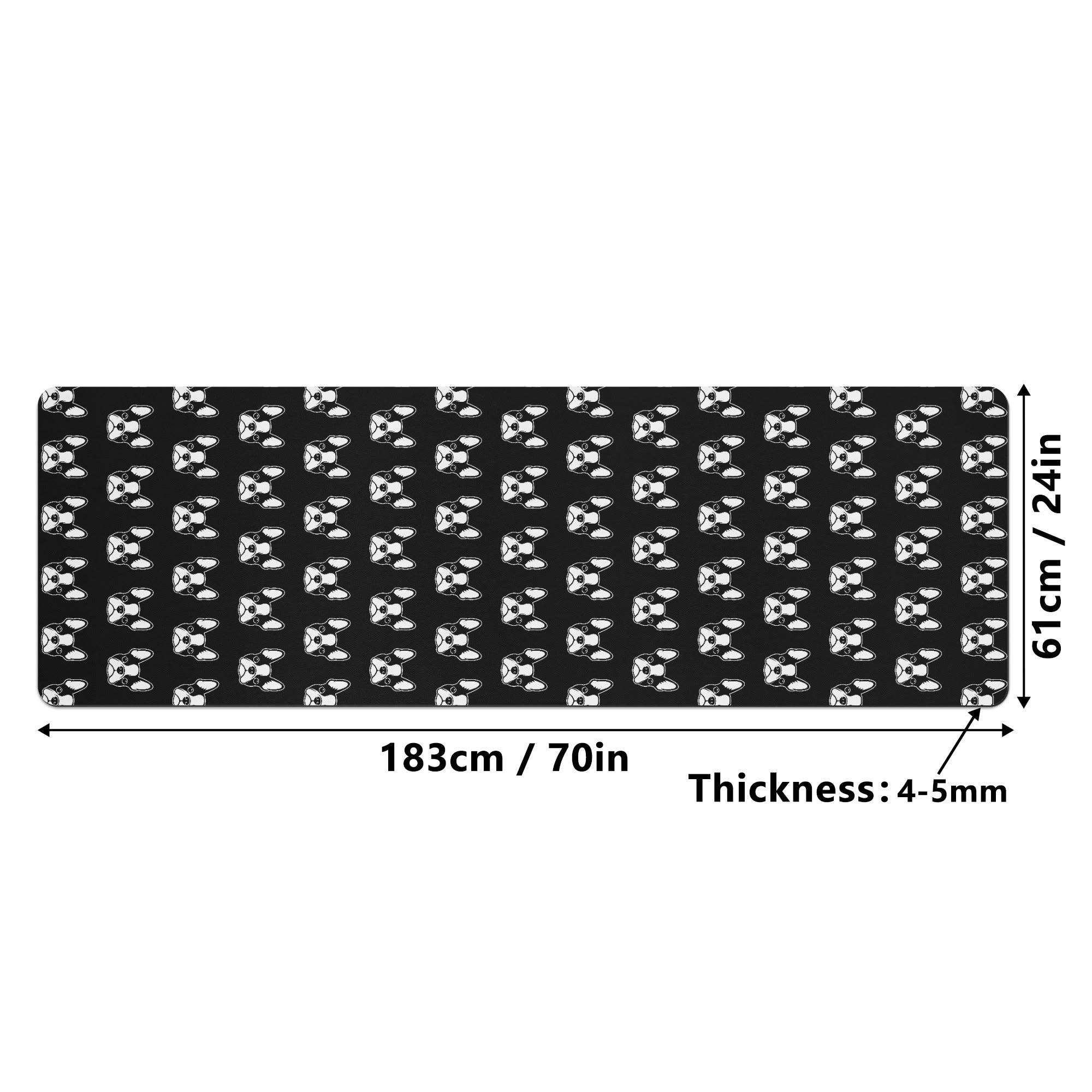 Bostie Faces 4mm Rubber Yoga Mat