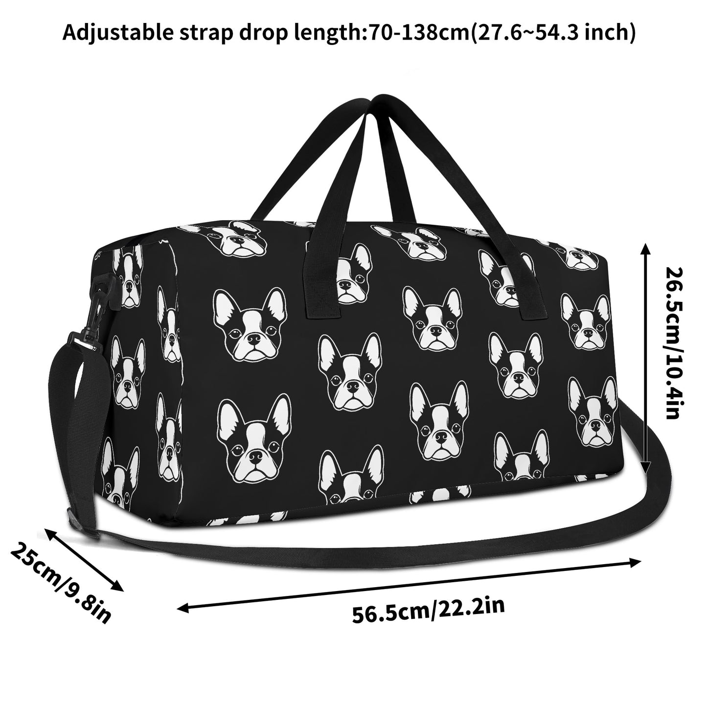 Bostie Faces Duffel Bags Sport Gym