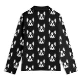 Bostie Faces Unisex Long Sleeve Adult Nightwear Pajama Set