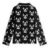 Bostie Faces Childrens Long Sleeve Nightwear Pajama Set with Pockets