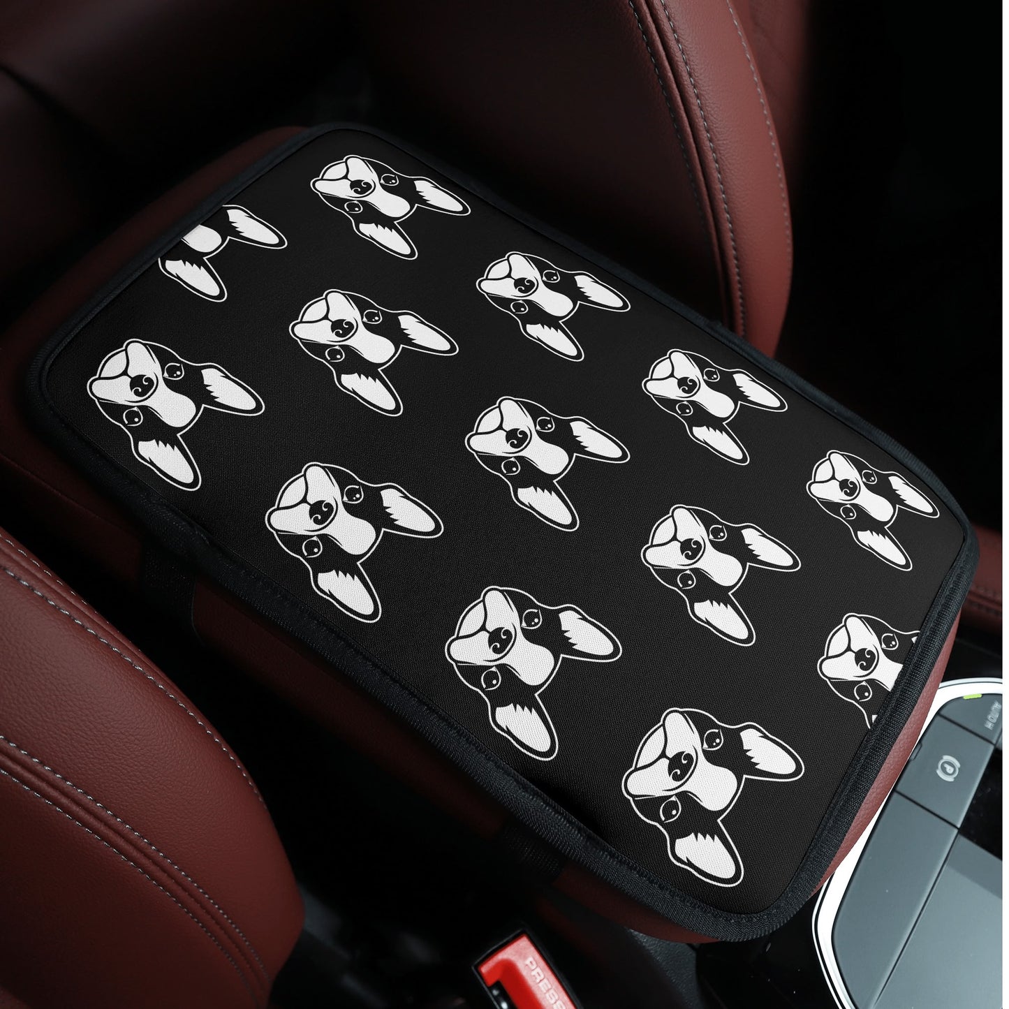 Bostie Faces Car Armrest Pad Cover