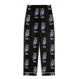 Custom Dog Portrait Childrens Long Sleeve Nightwear Pajama Set Using Dog Photo and Name