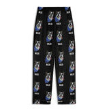 Custom Dog Portrait Childrens Long Sleeve Nightwear Pajama Set Using Dog Photo and Name