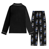 Custom Dog Portrait Childrens Long Sleeve Nightwear Pajama Set Using Dog Photo and Name