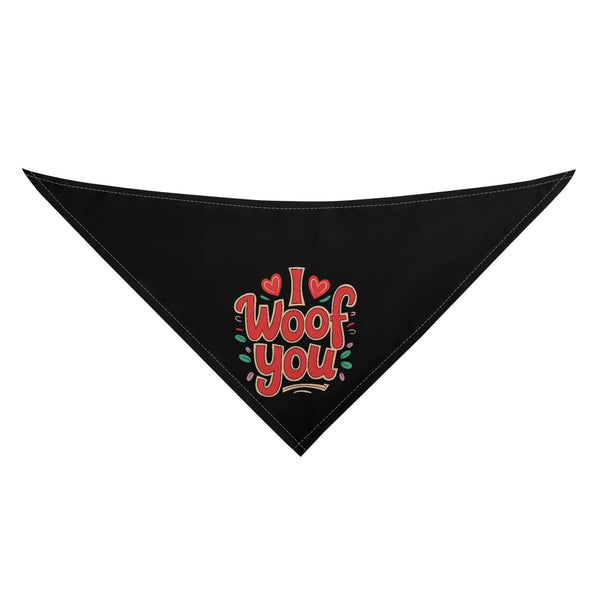 I Woof You Valentine's Day Dog Bandanas